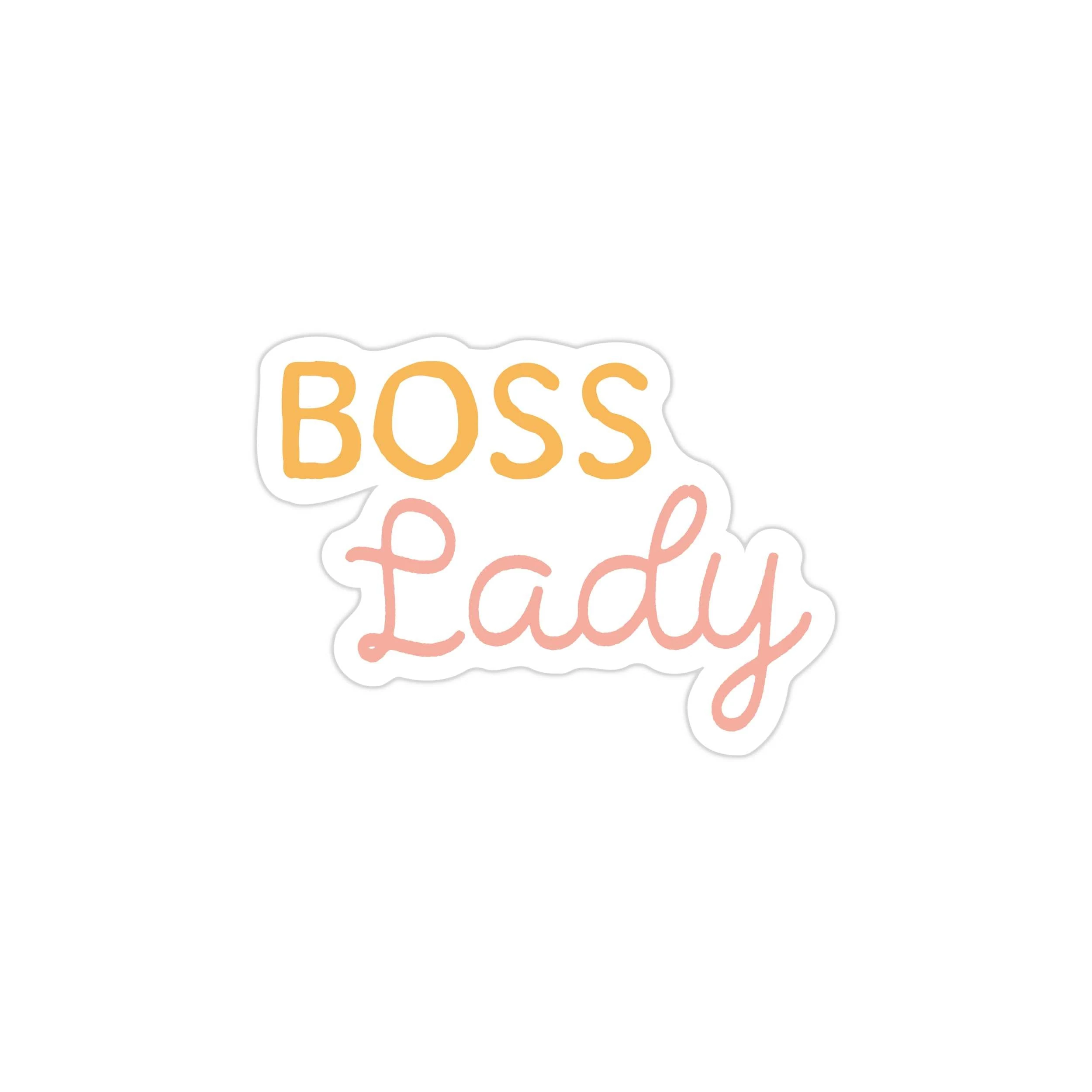 Boss Lady Full Color Vinyl Decal - Custom Size