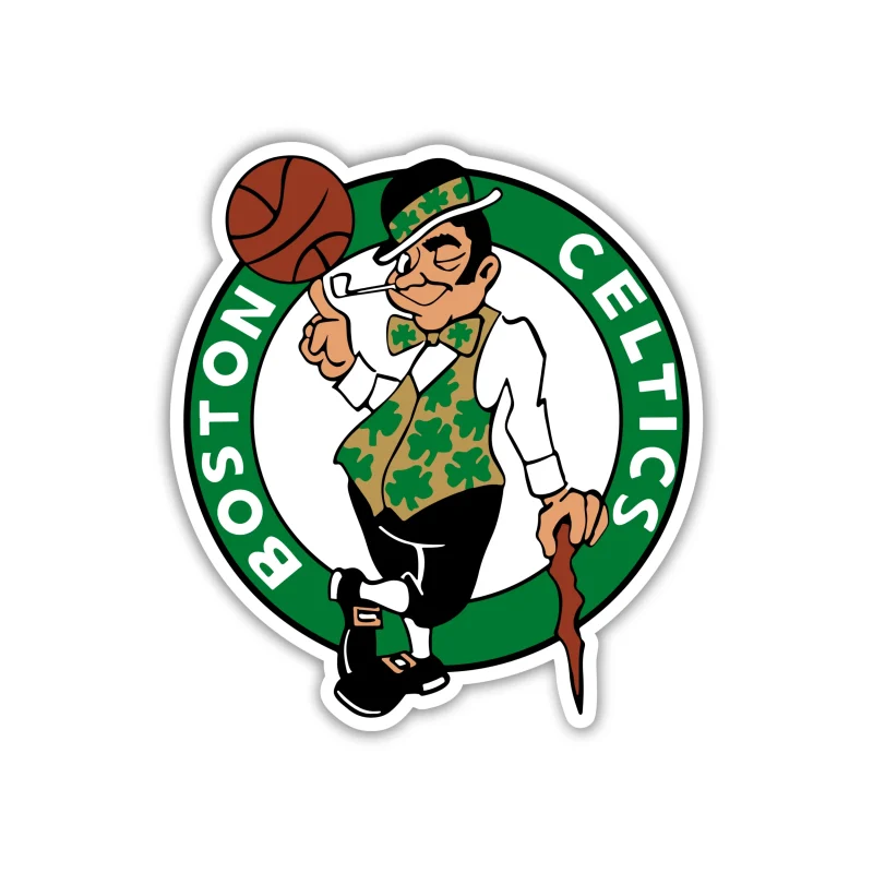 Boston Celtics - Circle With Leprechaun In Middle - Temporary Tattoo