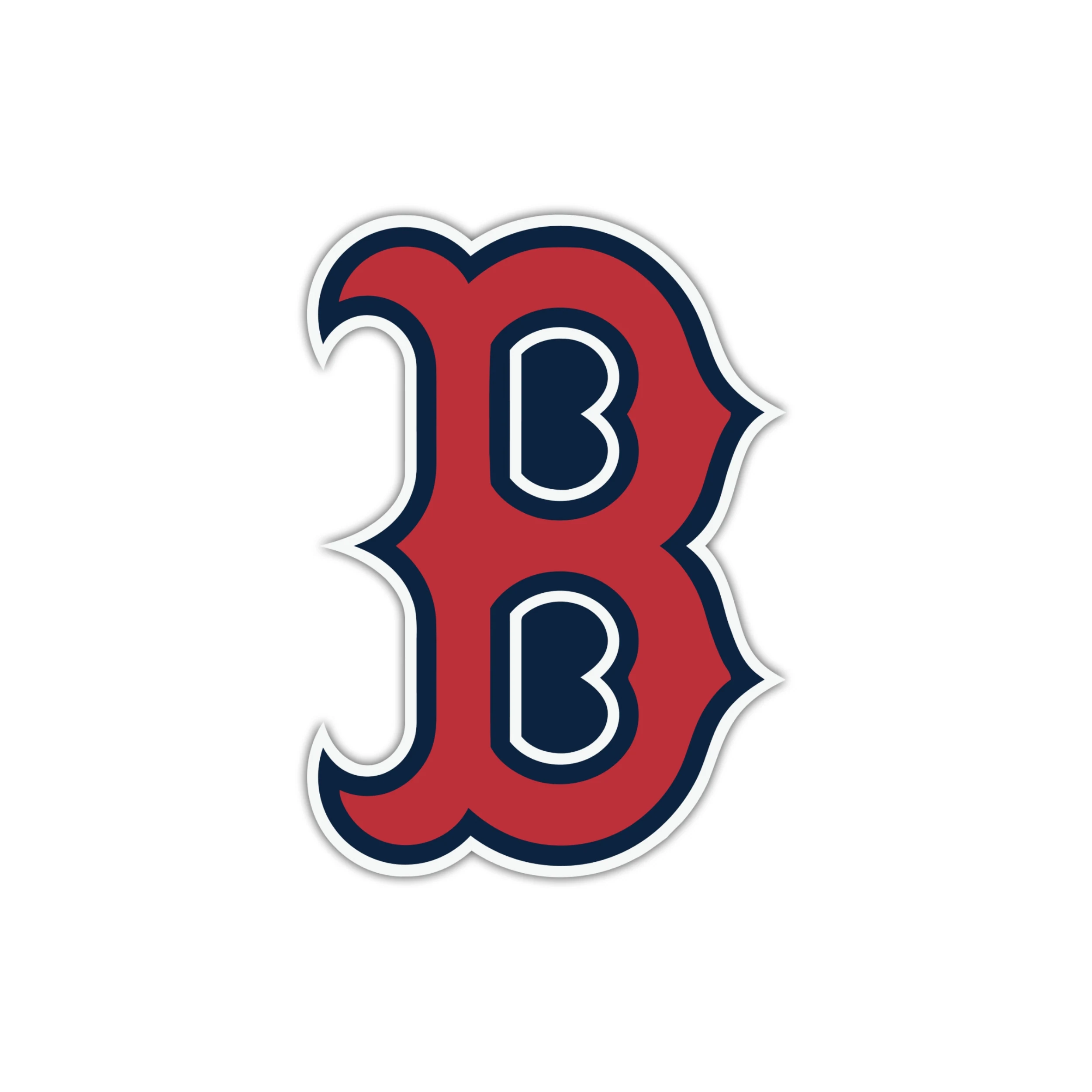 Boston Red Sox - Red And Blue B - Full Color Vinyl Sticker - Custom Size