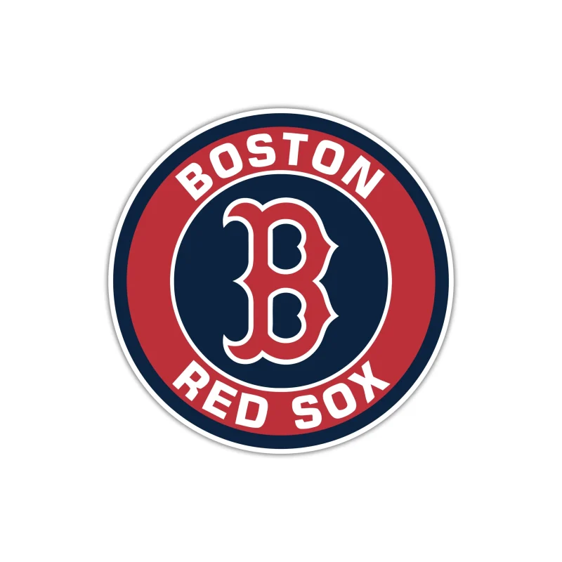 Boston Red Sox - Red And Blue Circle - Temporary Tattoo