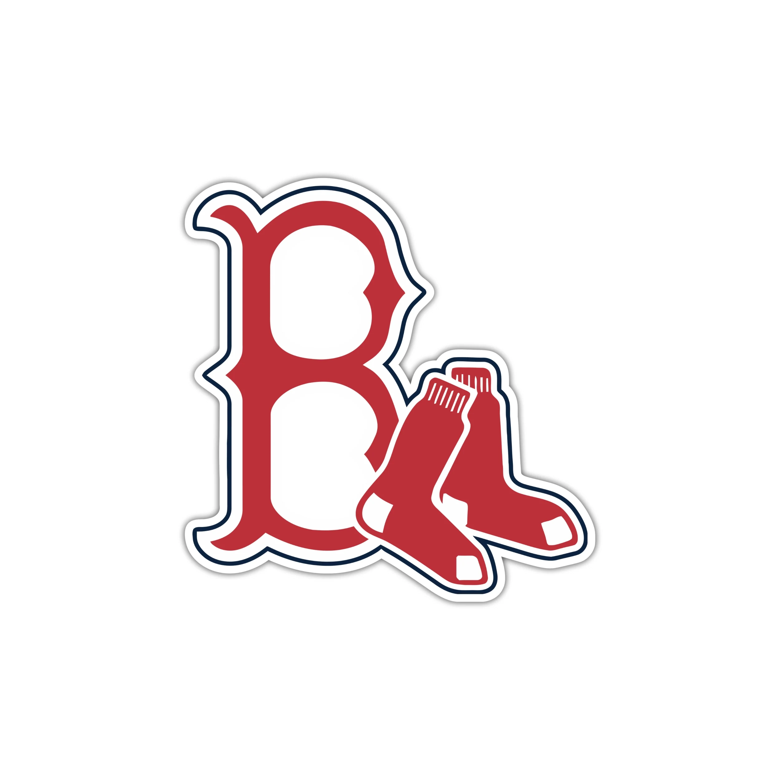 Boston Red Sox - Red B With Socks - Temporary Tattoo