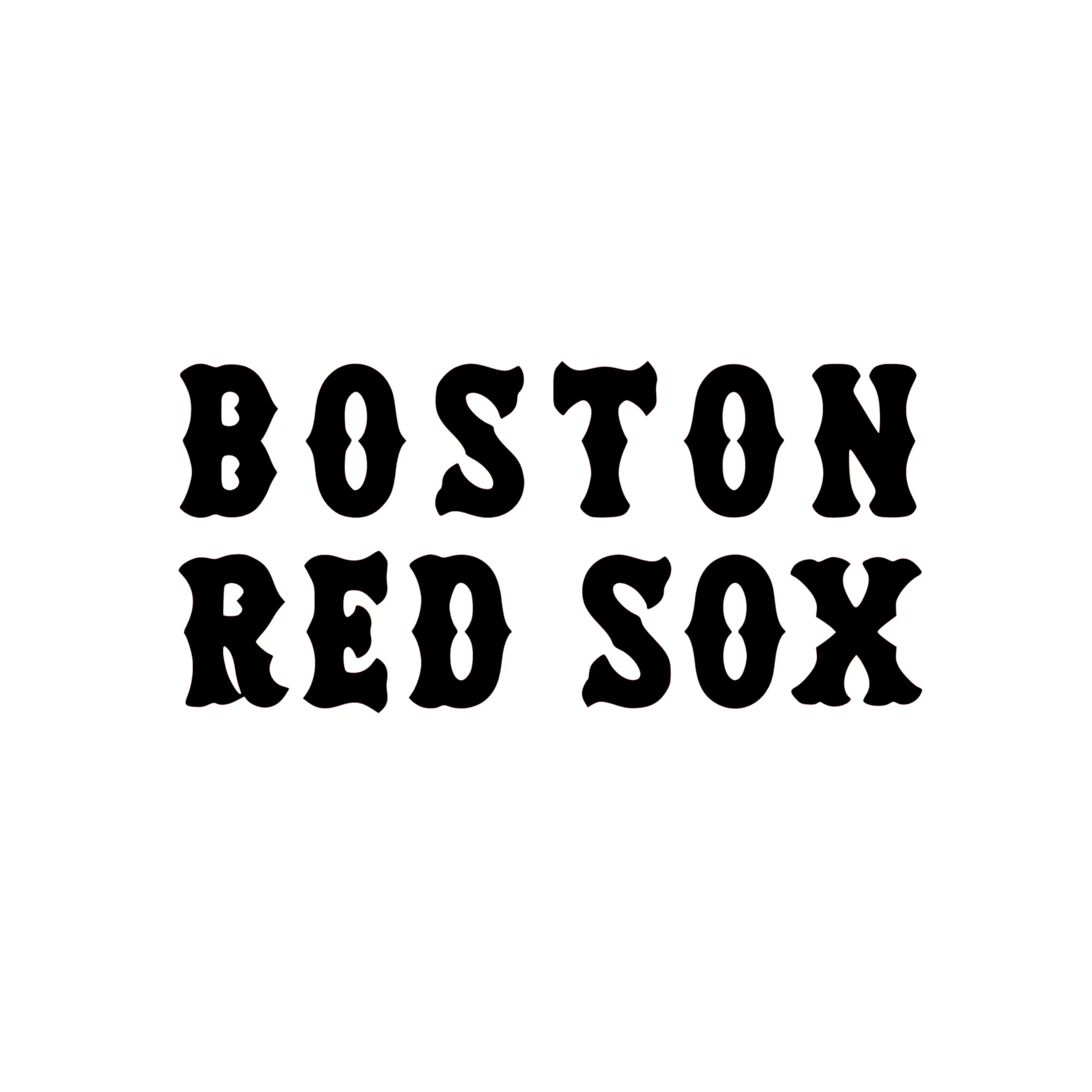 Boston Red Sox Vinyl Decal - Custom Size