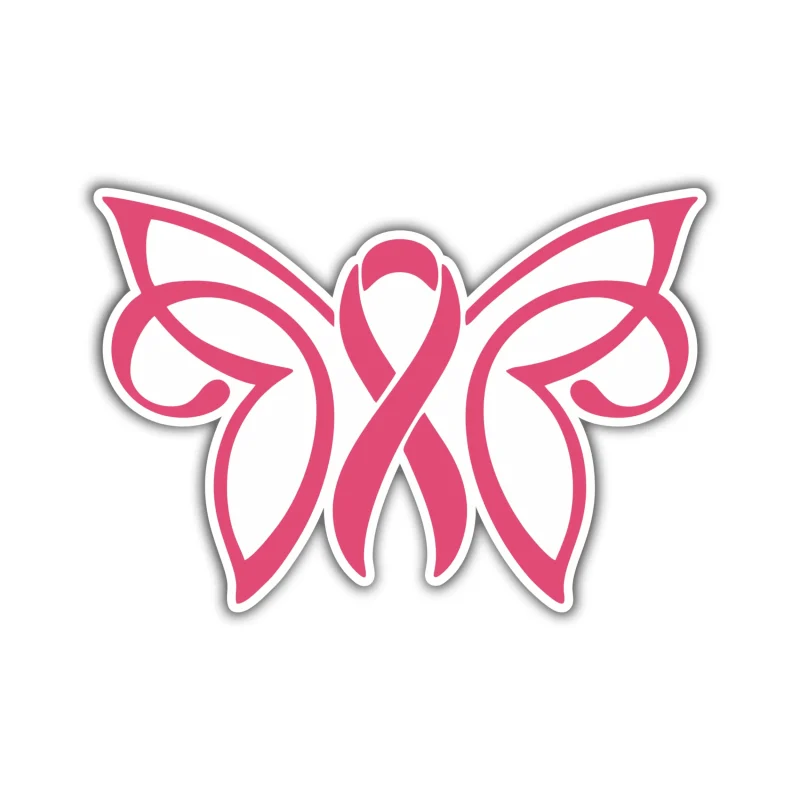 Breast Cancer Awareness Full Color Vinyl Decal - Custom Size (Copy)