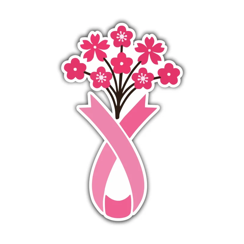 Breast Cancer Awareness Full Color Vinyl Decal - Custom Size
