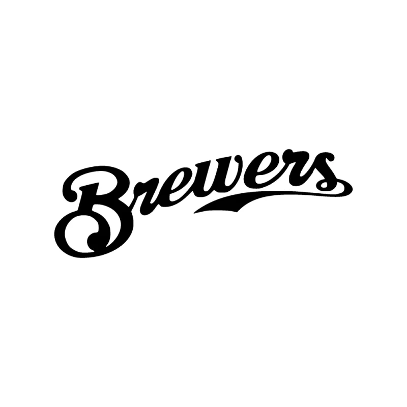 Milwaukee Brewers - Brewers Script - Die Cut Vinyl Decal - Custom Size