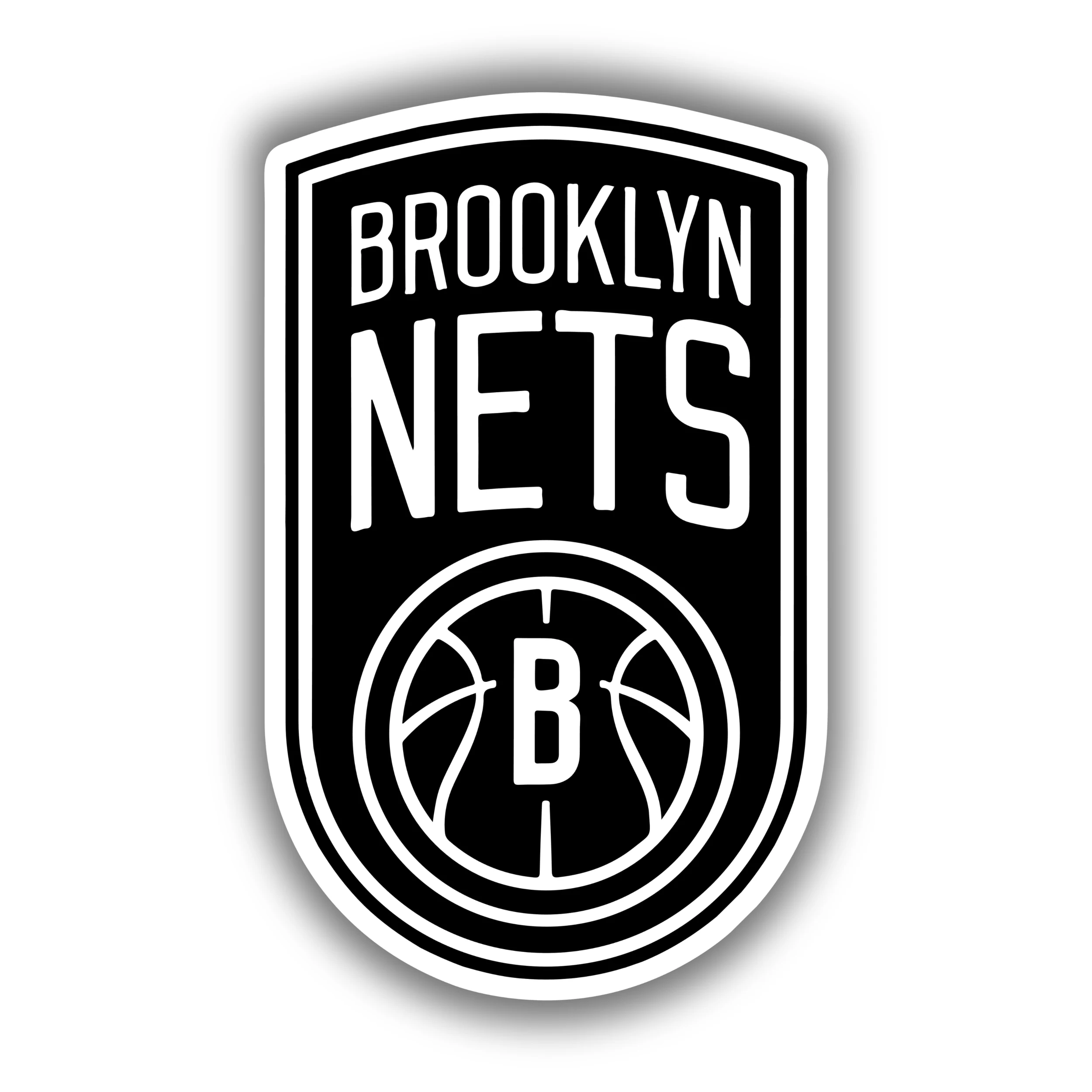 Brooklyn Nets - Full Color Vinyl Sticker - Custom Size