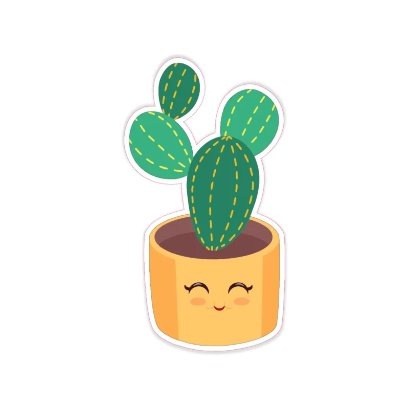 Cactus Full Color Vinyl Decal - Custom Size