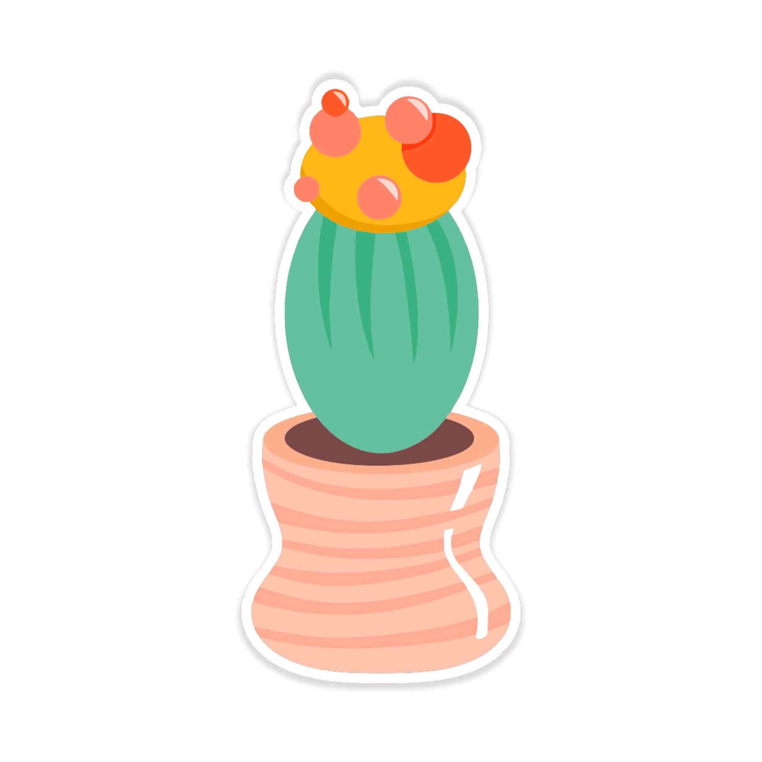 Cactus Full Color Vinyl Decal - Custom Size