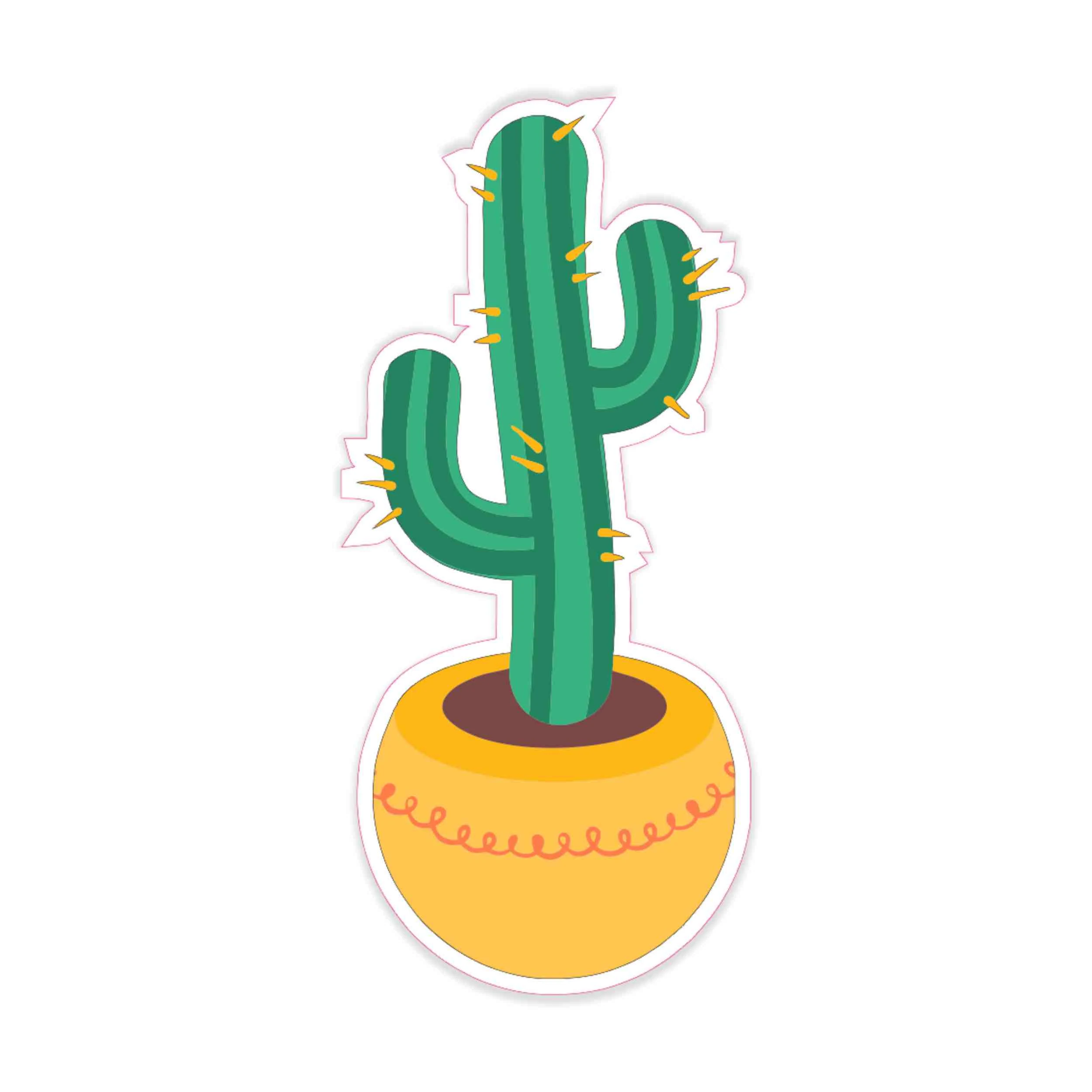 Cactus Full Color Vinyl Decal - Custom Size