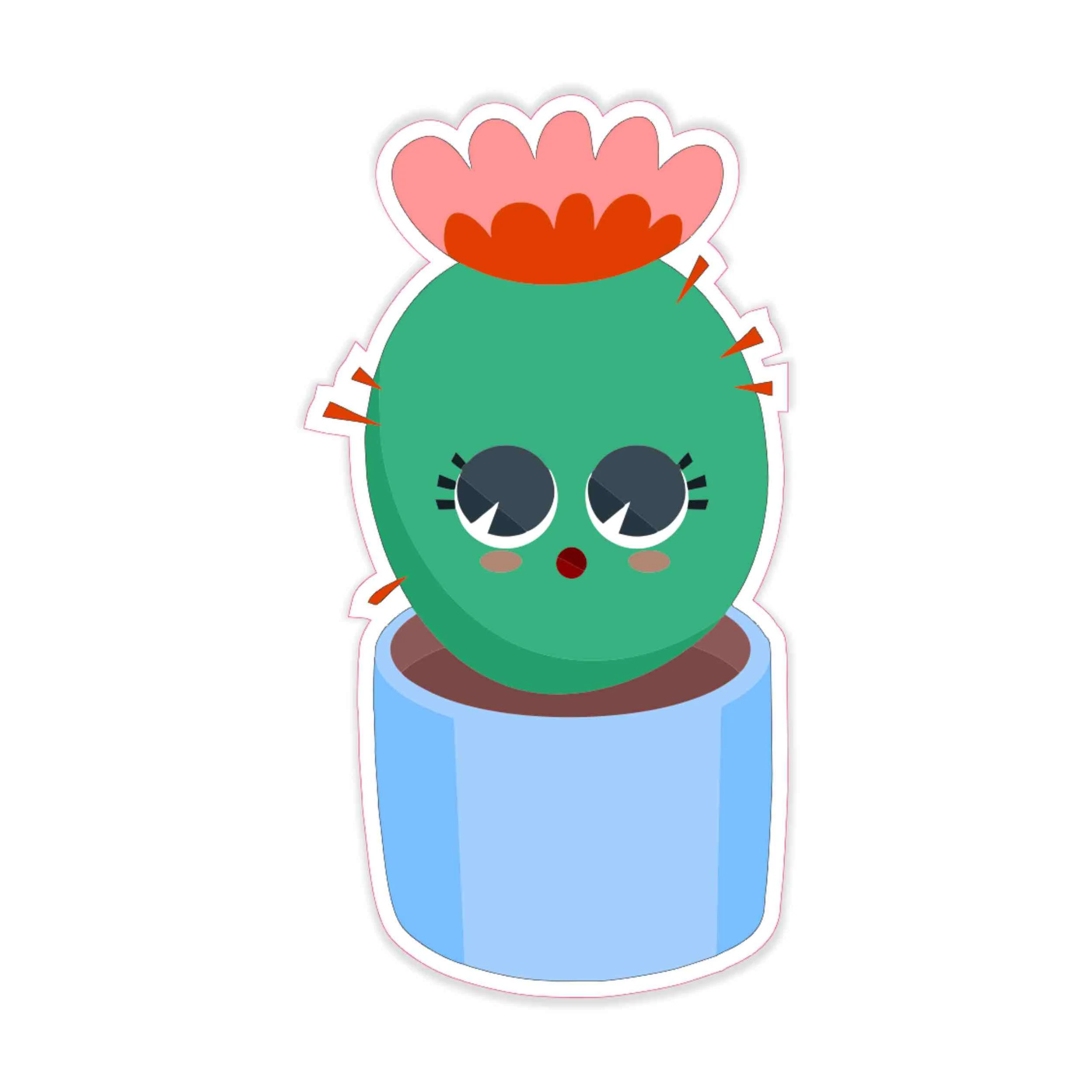 Cactus Full Color Vinyl Decal - Custom Size