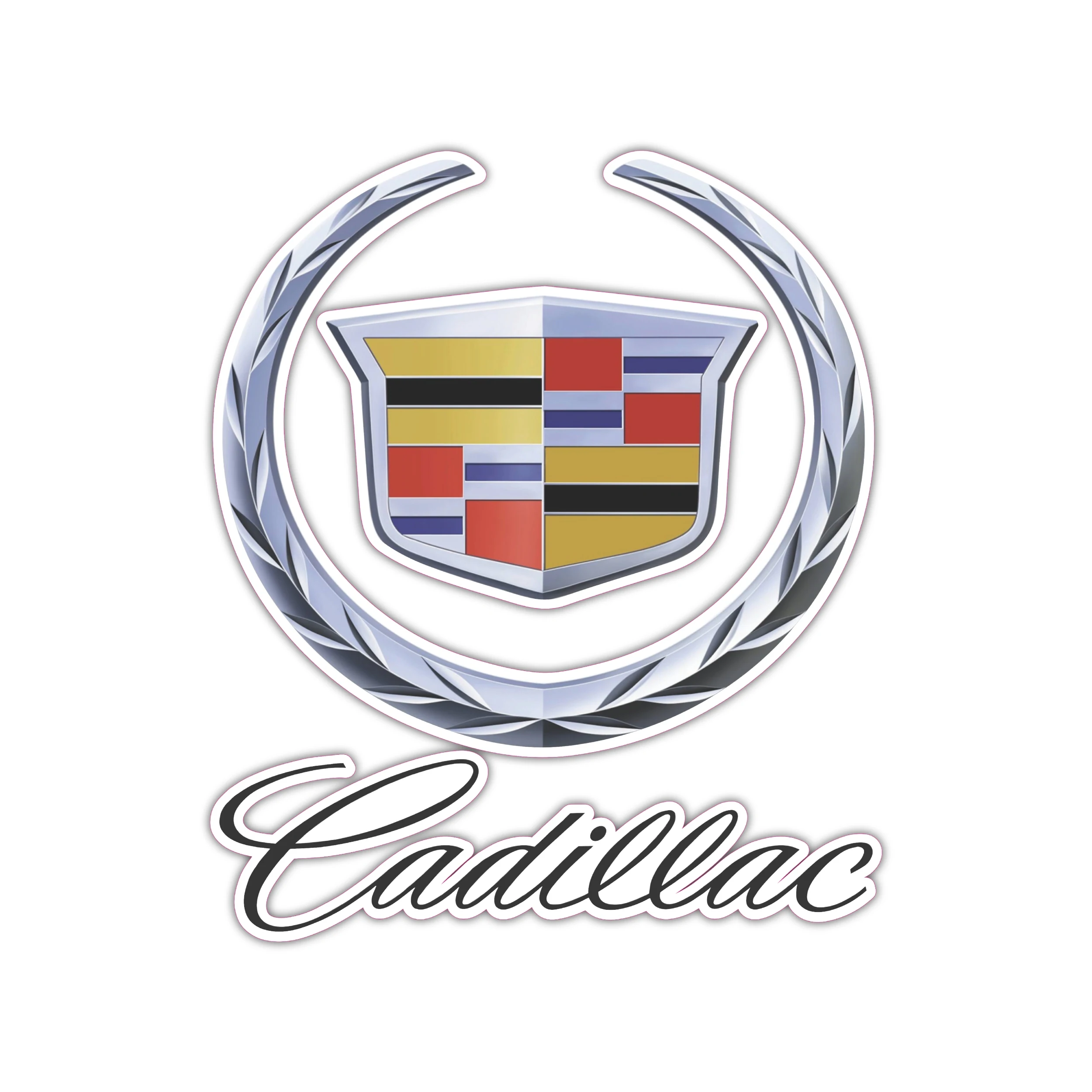 Cadillac Full Color Vinyl Decal - Custom Size