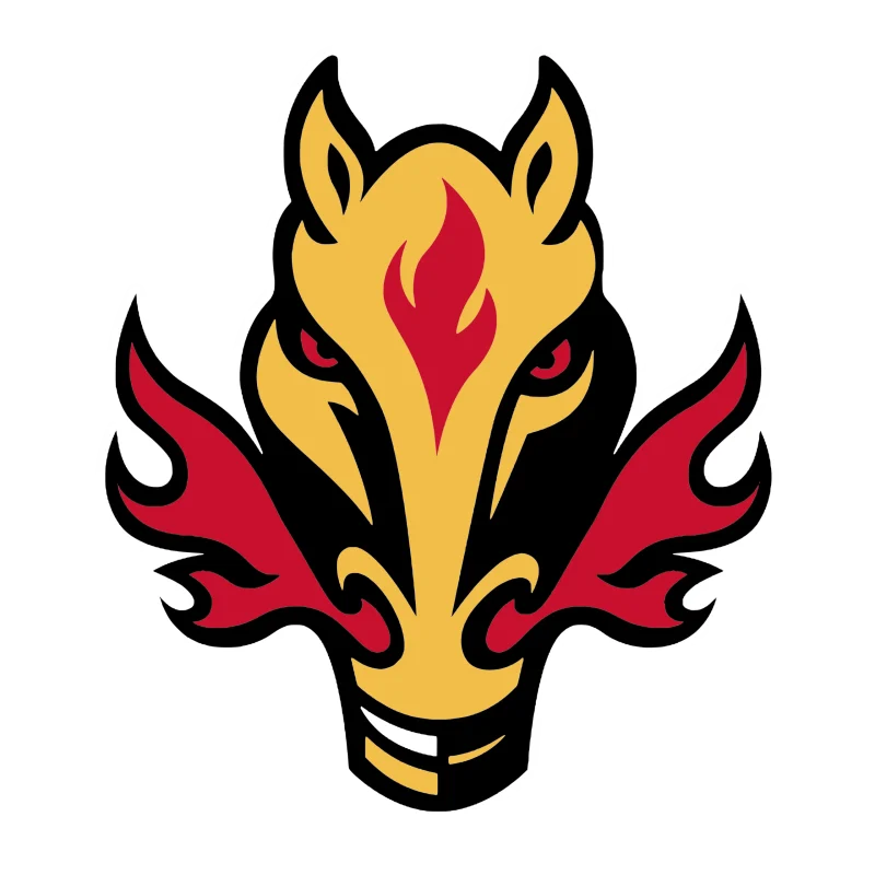 Calgary Flames - Blasty - Iron On DTF Transfer - Custom Size