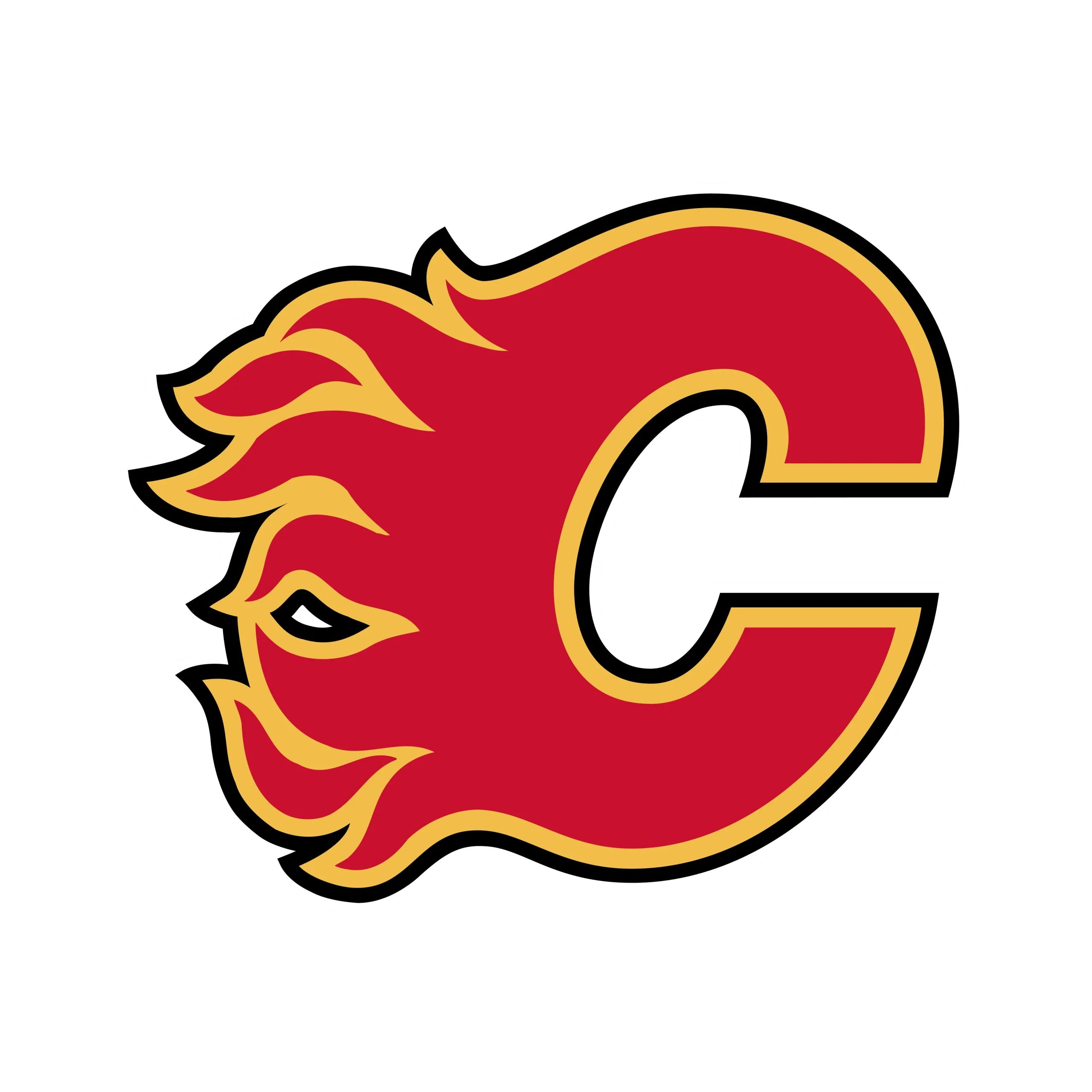 Calgary Flames - Logo - Iron On DTF Transfer - Custom Size