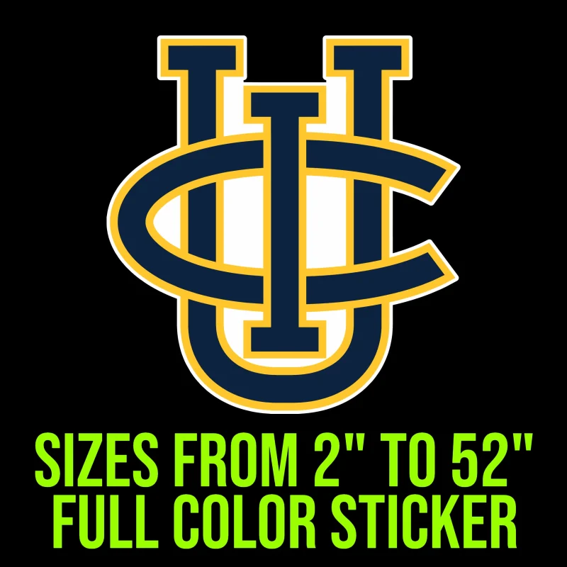 California Irvine Anteaters Full Color Vinyl Decal - Custom Size