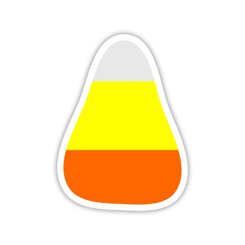 Candy Corn Full Color Vinyl Decal