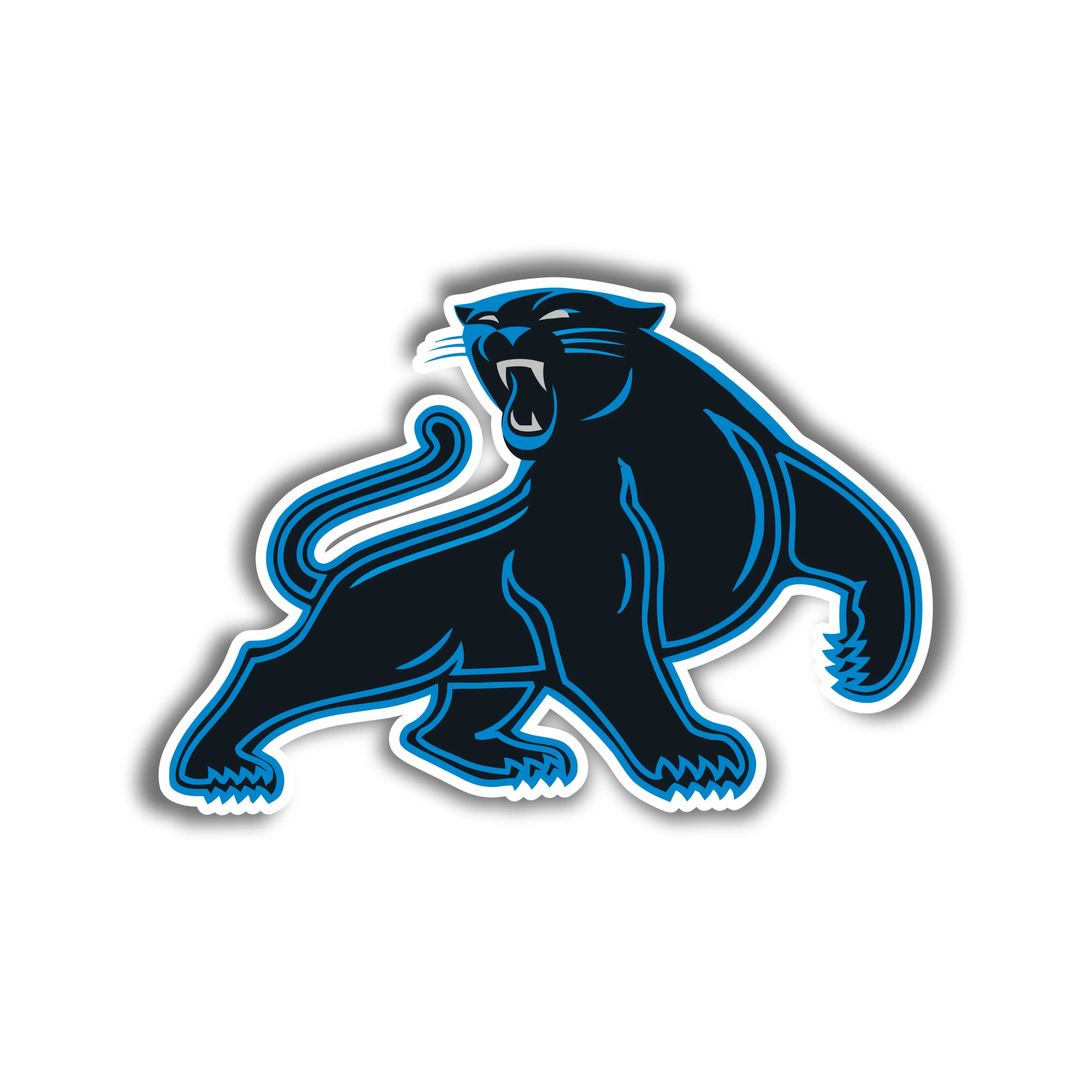 Carolina Panthers Full Color Vinyl Decal - Panther - Custom Size