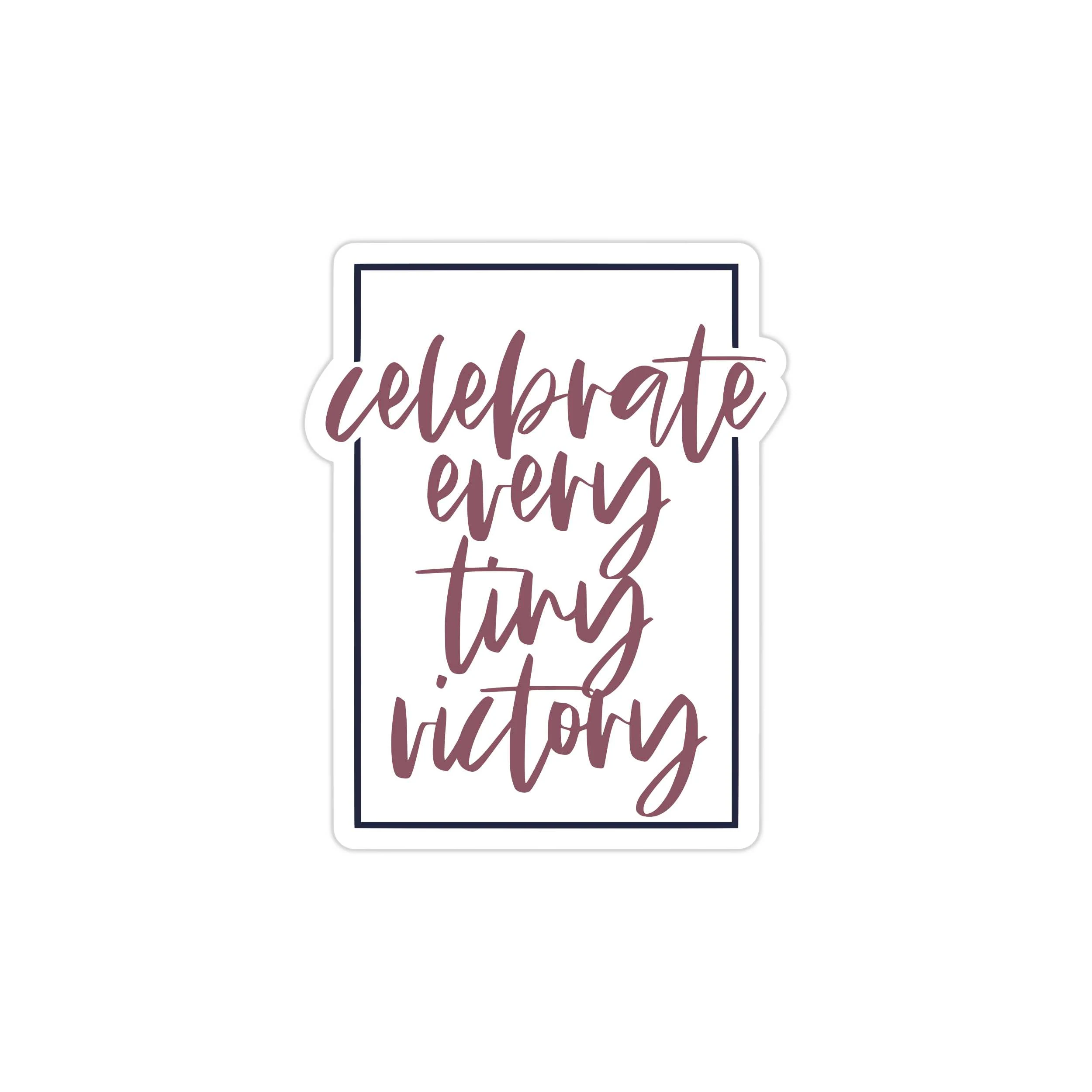 Celebrate Every Victory Full Color Vinyl Decal - Custom Size
