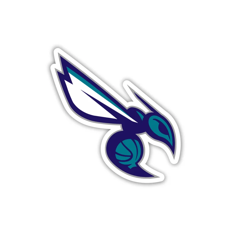 Charlotte Hornets - Hornet Side - Iron On DTF Transfer - Custom Size