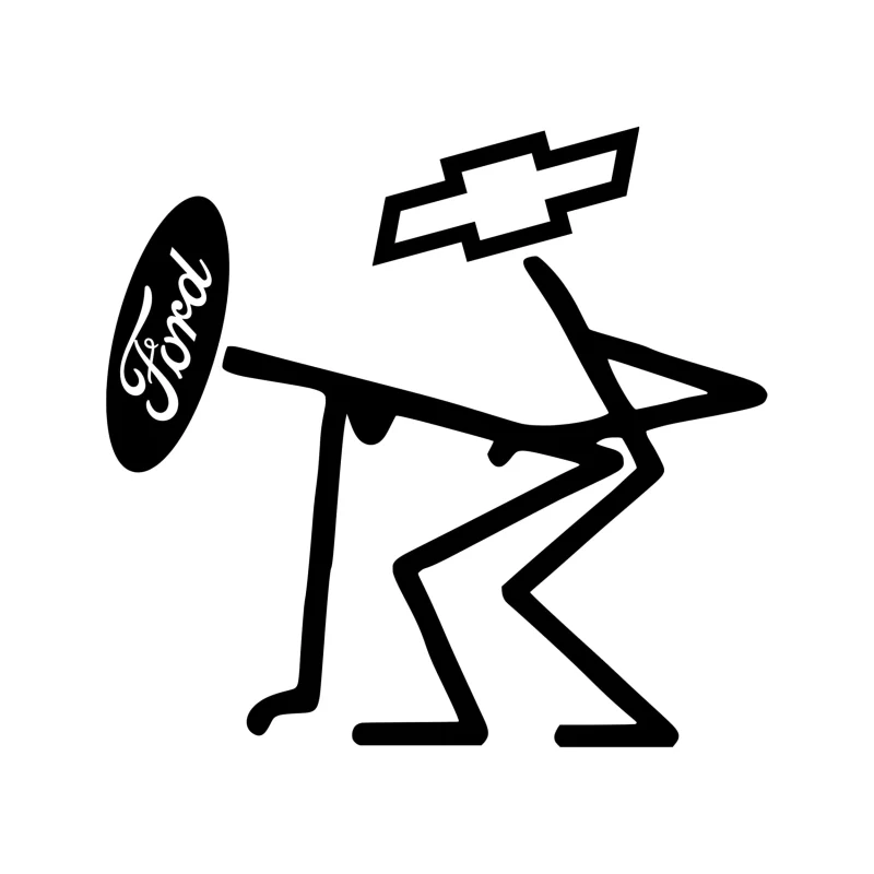 Chevy Humps Ford Vinyl Decal - Custom Size