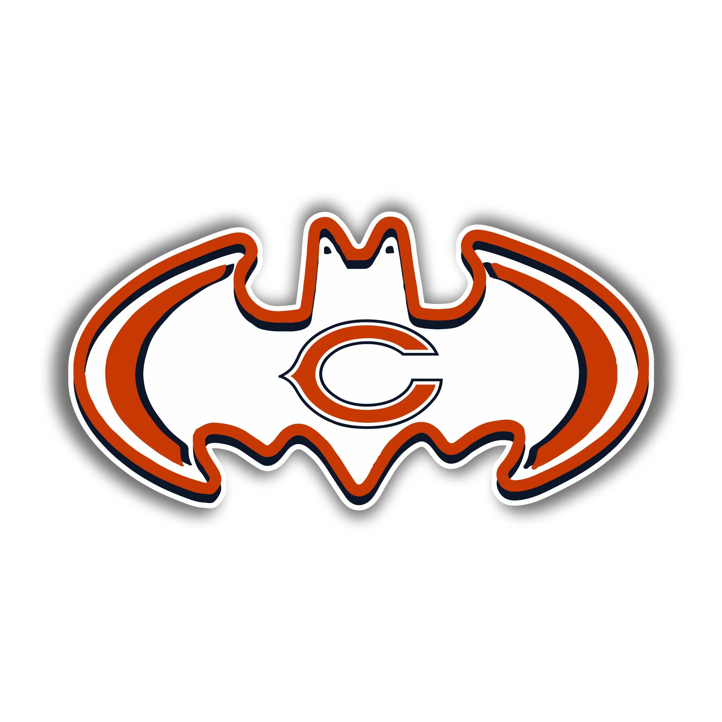 Chicago Bears - Batman With C - Temporary Tattoo