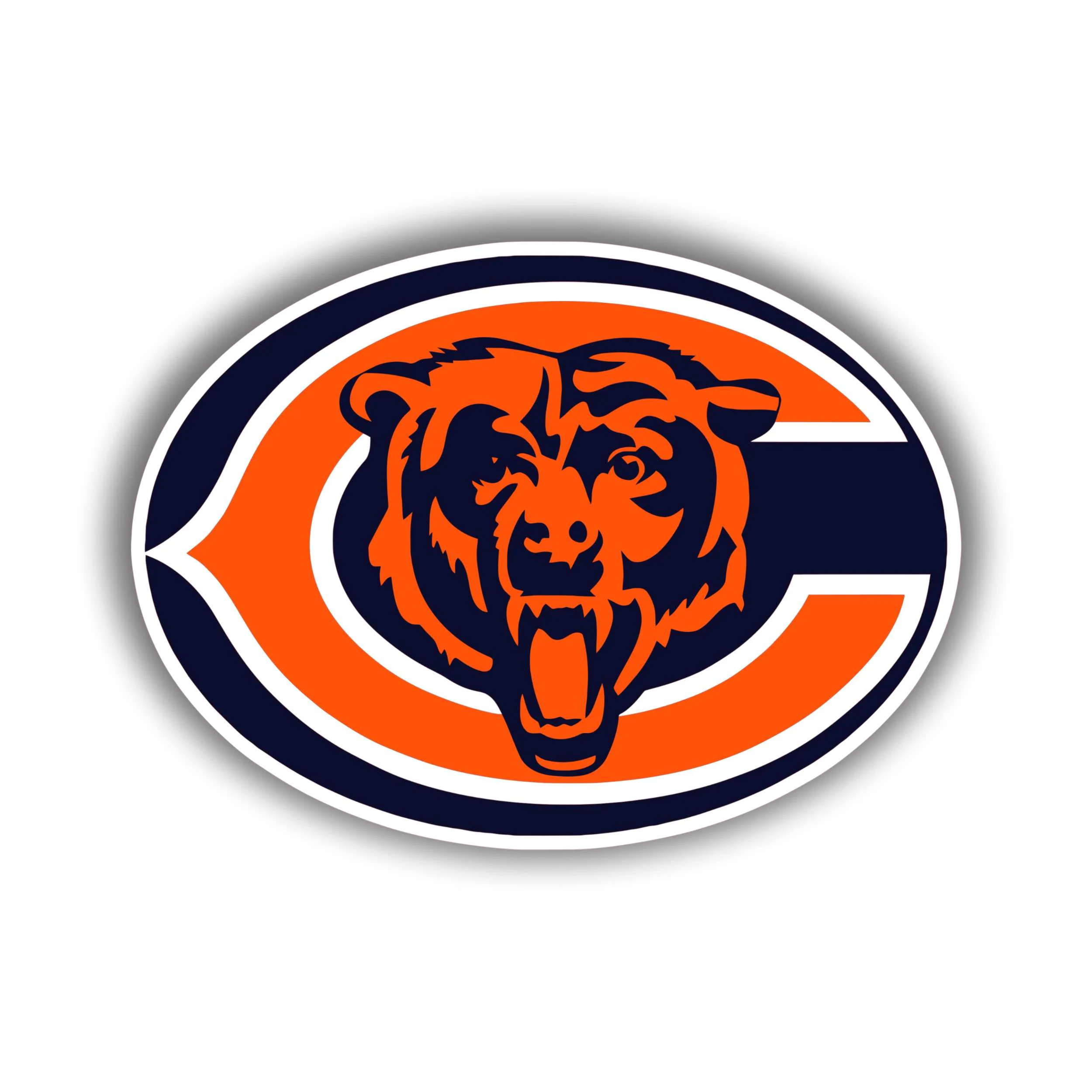 Chicago Bears - C with Head - Temporary Tattoo
