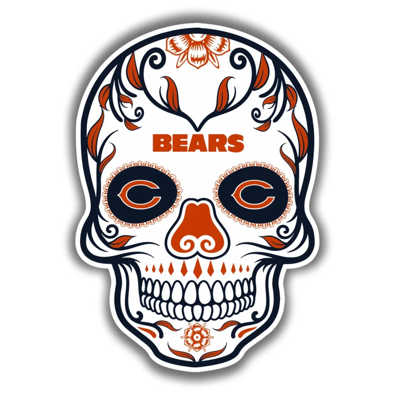 Chicago Bears- Full Color Vinyl Sticker- Custom Size