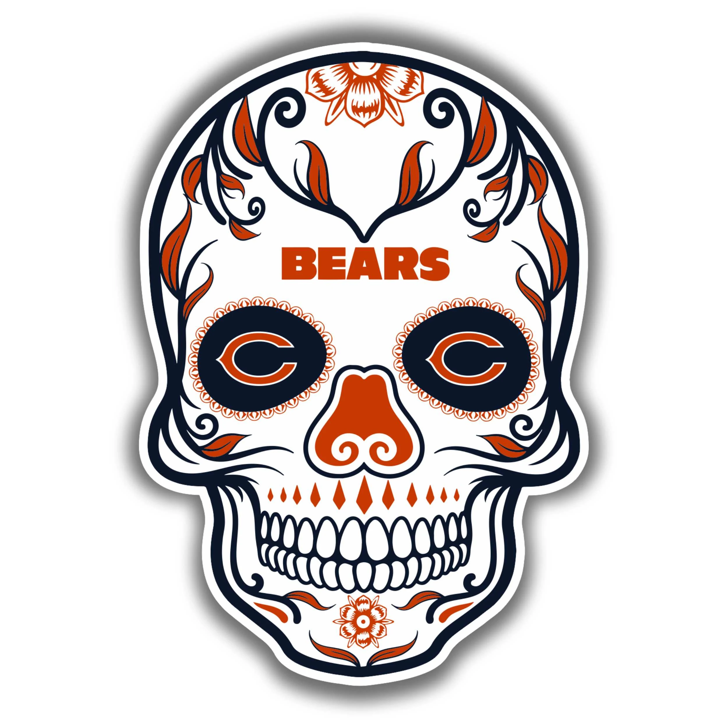 Chicago Bears- Full Color Vinyl Sticker- Custom Size