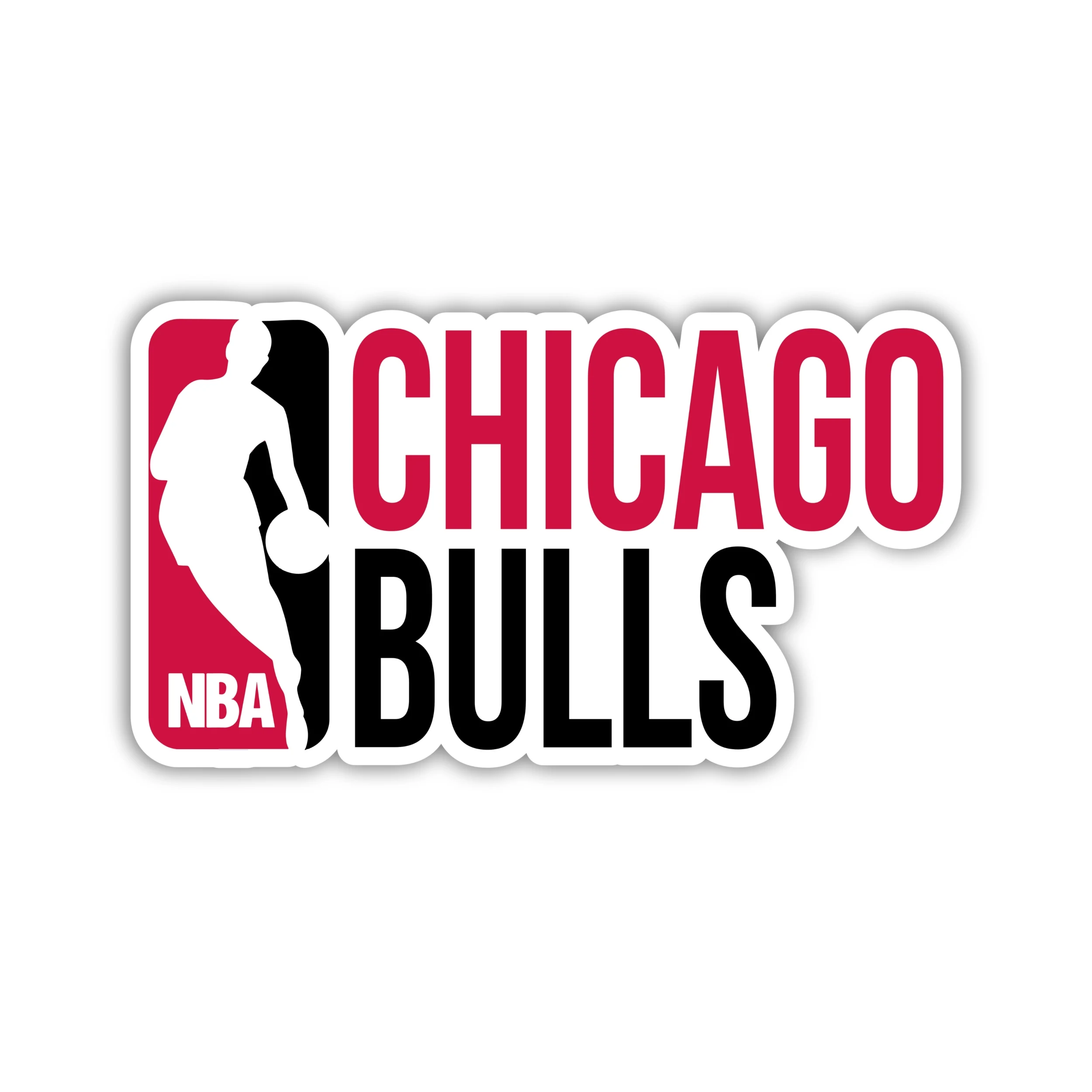 Chicago Bulls - Logo With Name - Iron On DTF Transfer - Custom Size