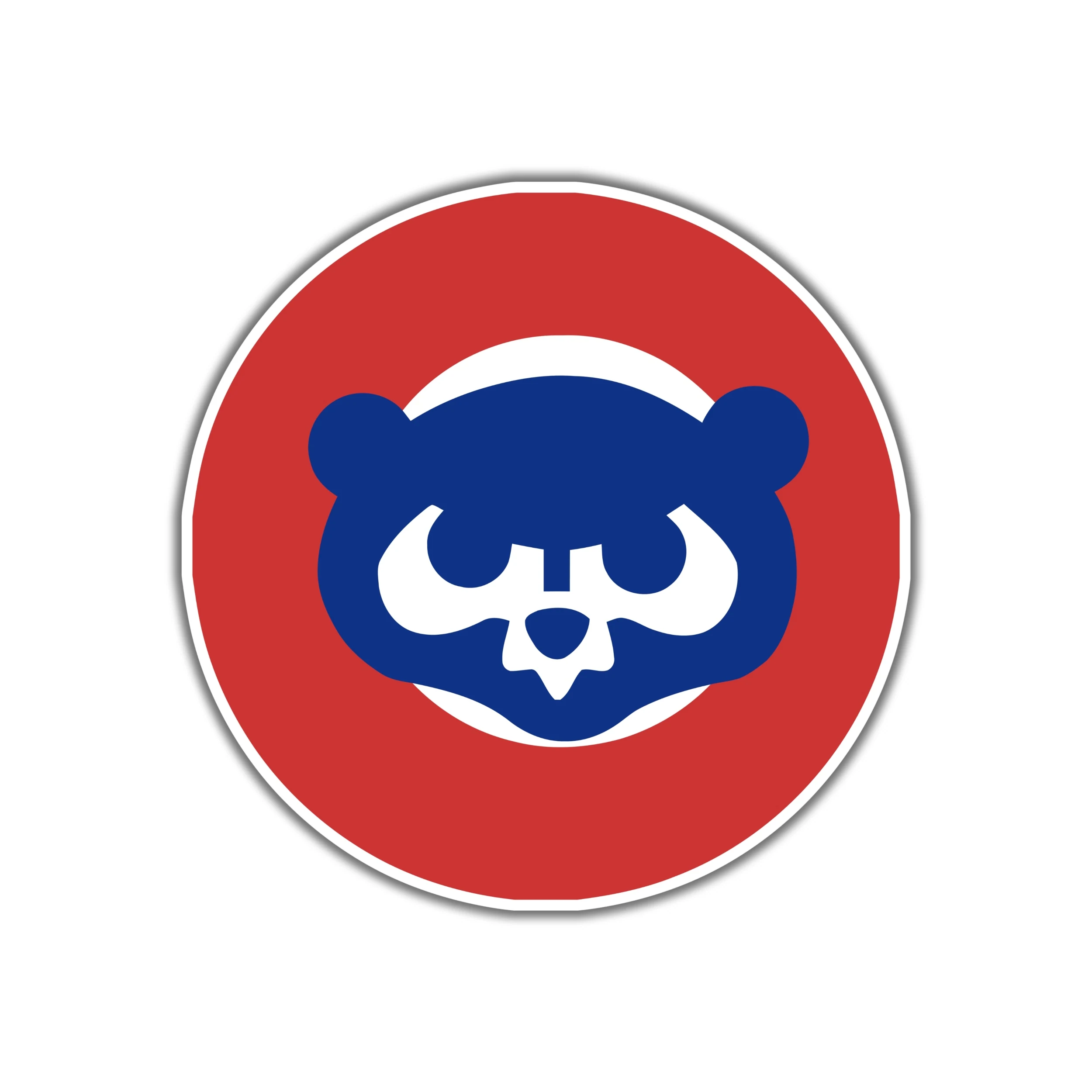 Chicago Cubs - Red Circle with Cub - Iron On DTF Transfer - Custom Size