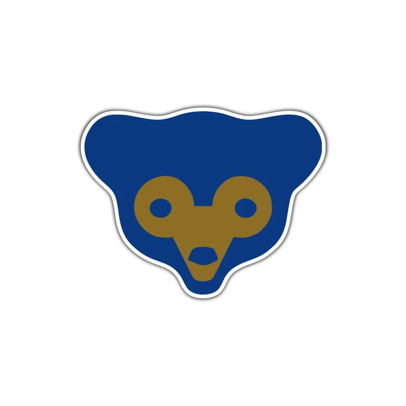 Chicago Cubs - Retro Bear - Temporary Tattoo
