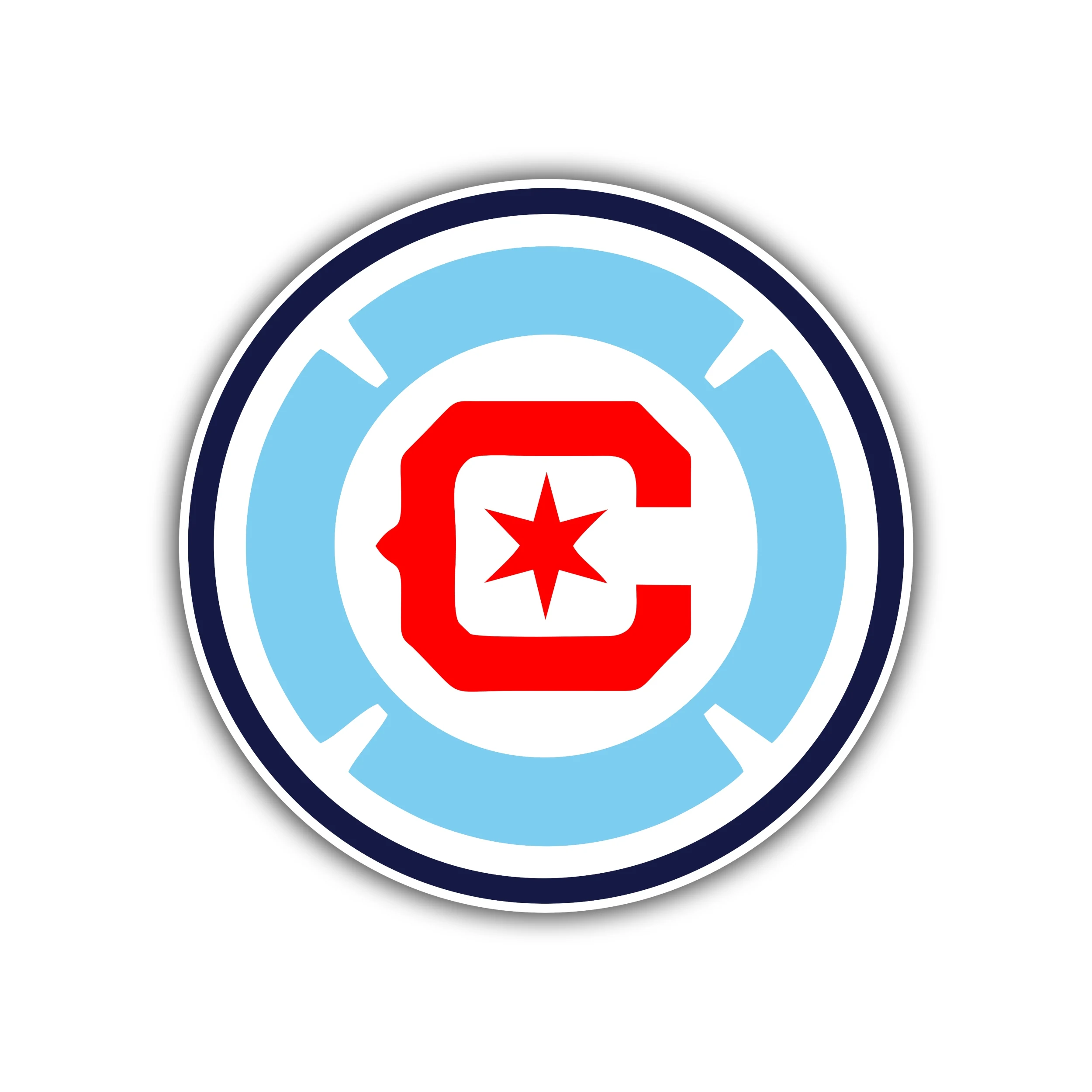 Chicago Fire FC - Full Color Vinyl Decal- (Copy)