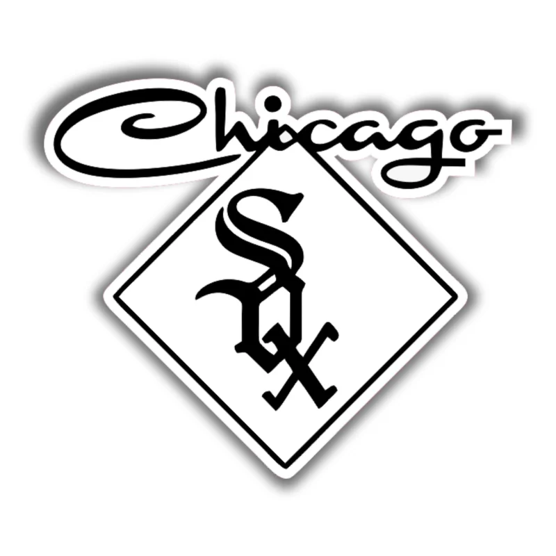 Chicago White Sox - Plate - Iron On DTF Transfer - Custom Size