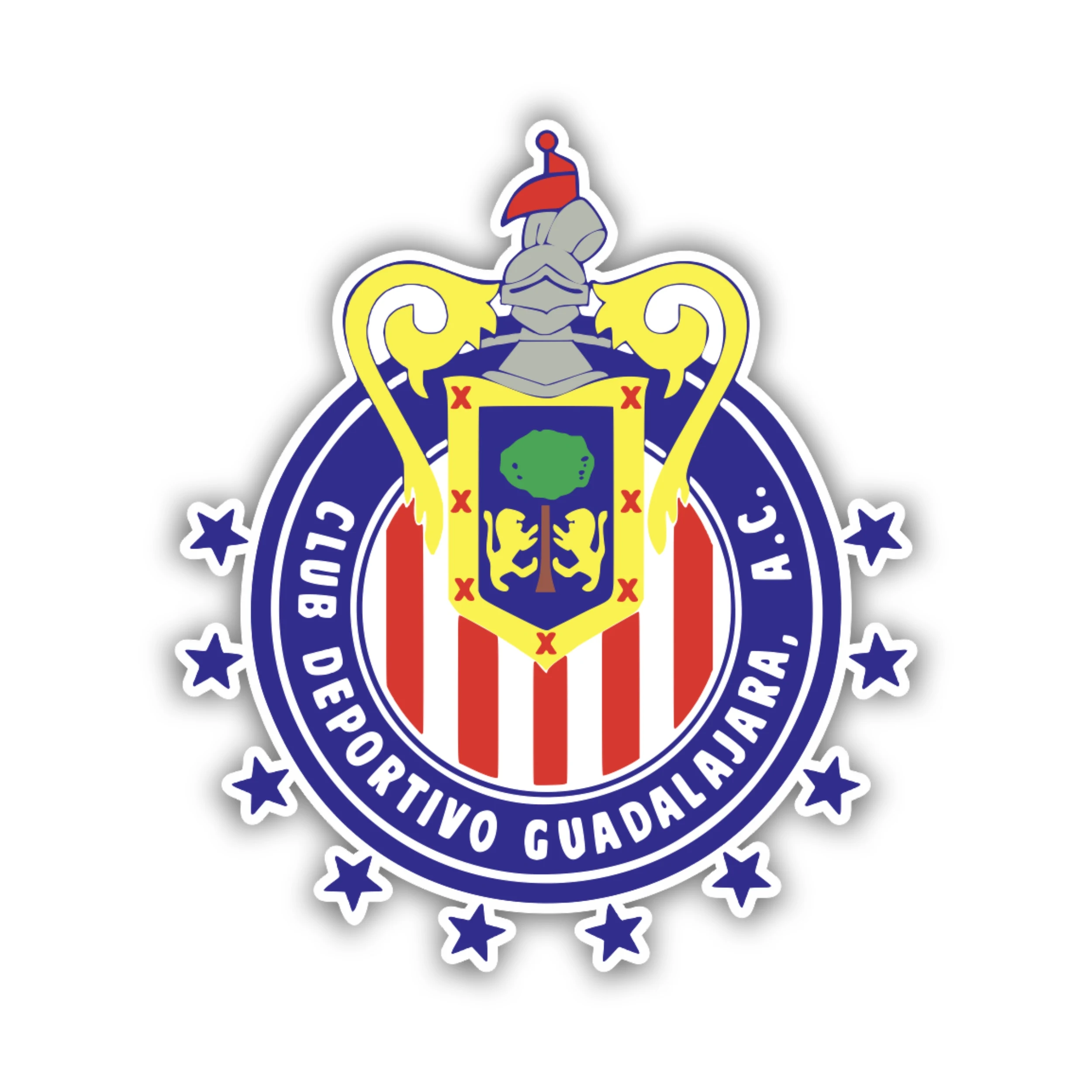 Chivas De Guadalajara - Logo - Iron On DTF Transfer - Custom Size