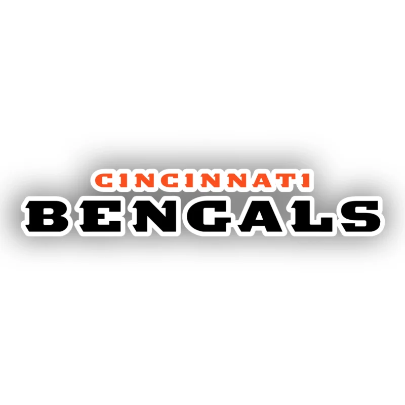 Cincinnati Bengals - Words - Iron On DTF Transfer - Custom Size