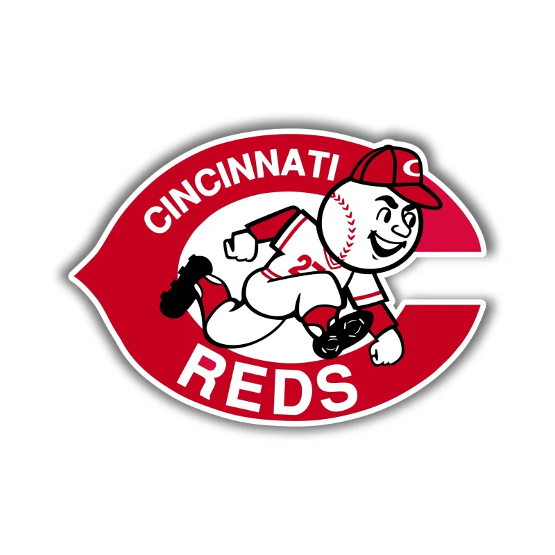 Cincinnati Reds - C with Mr. Redlegs - Iron On DTF Transfer - Custom Size