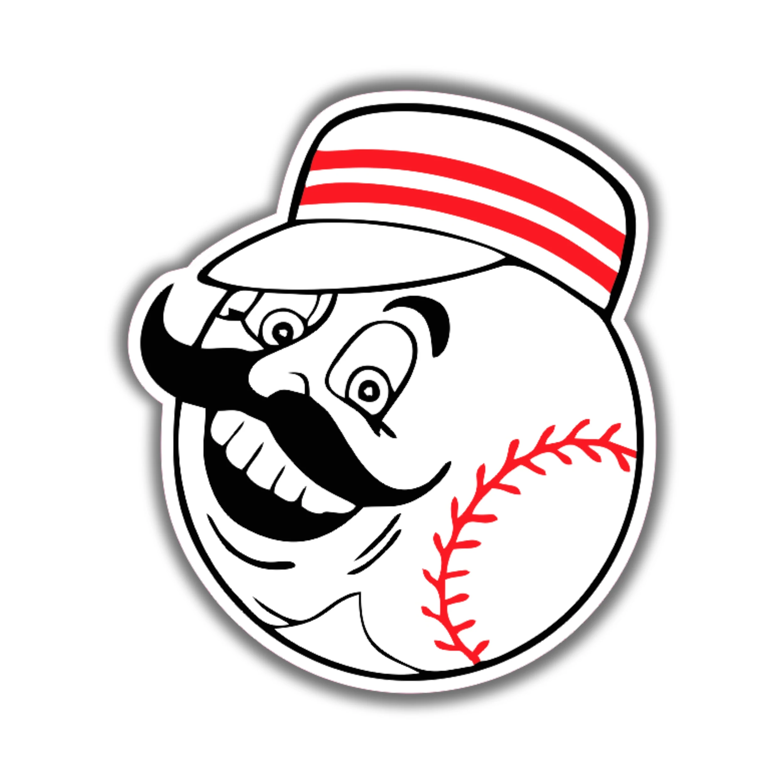 Cincinnati Reds - Mr. Redlegs Head - Iron On DTF Transfer - Custom Size