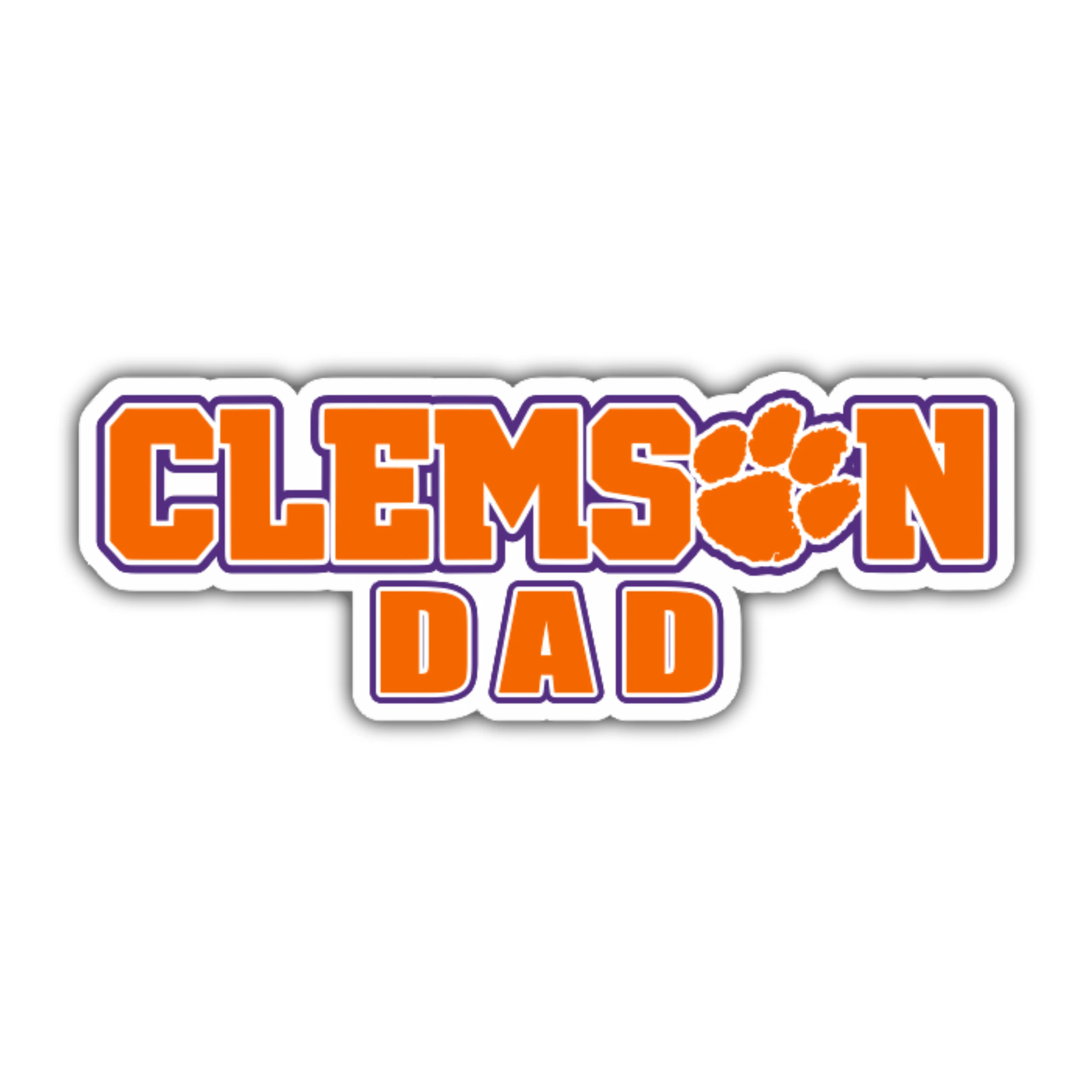 Clemson Tigers Full Color Vinyl Decal - Custom Size
