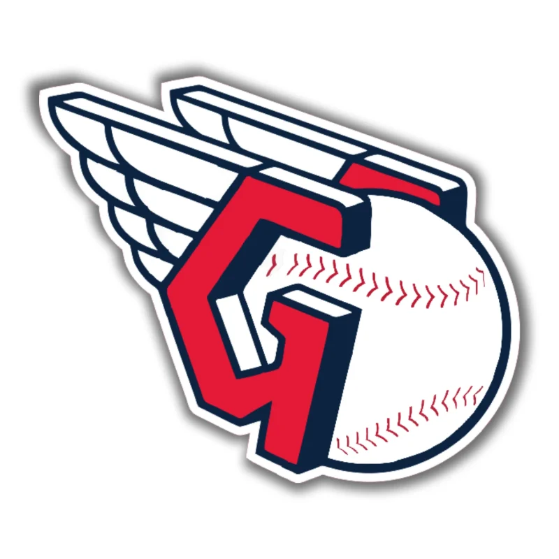Cleveland Indians - Baseball with Wings - Iron On DTF Transfer - Custom Size
