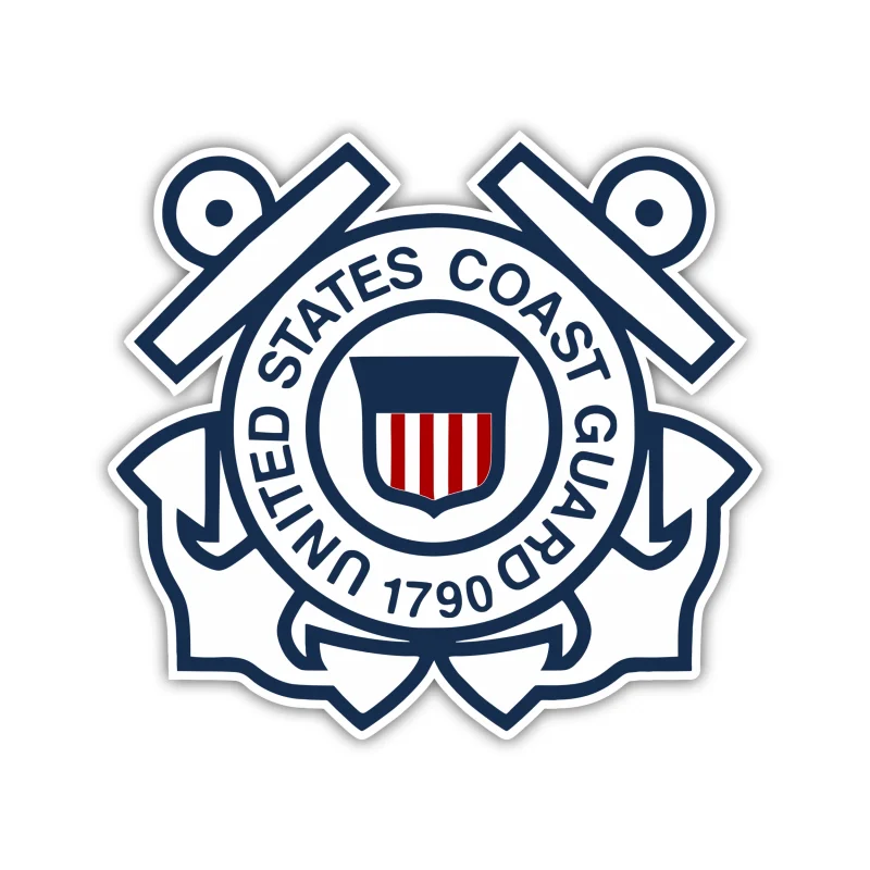 Coast Guard - Logo - Iron On DTF Transfer - Custom Size