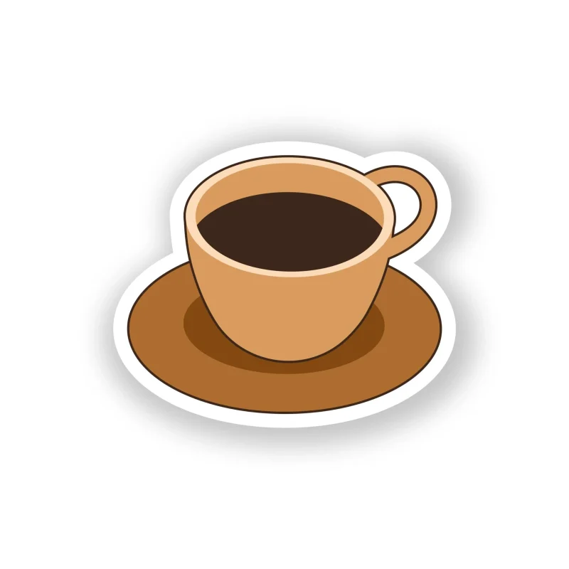 Coffee Full Color Vinyl Decal - Custom Size