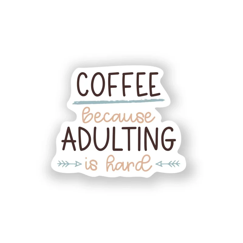 Coffee Full Color Vinyl Decal - Custom Size