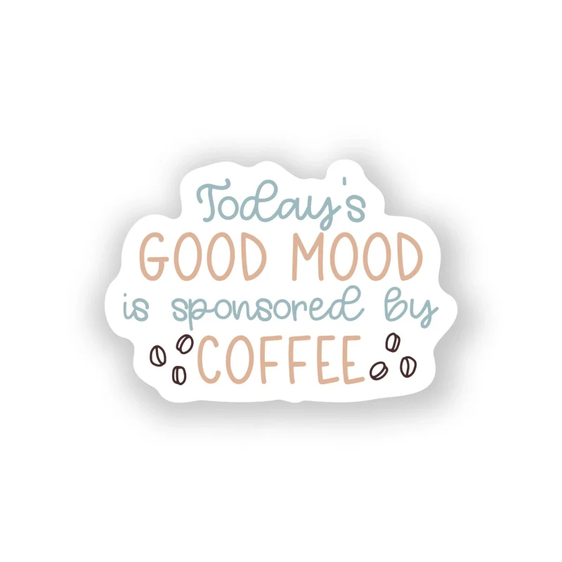 Coffee Full Color Vinyl Decal - Custom Size
