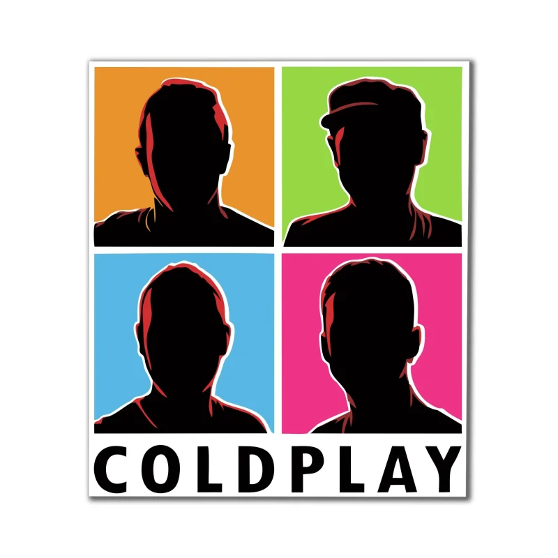 Coldplay Full Color Vinyl Decal - Custom Size