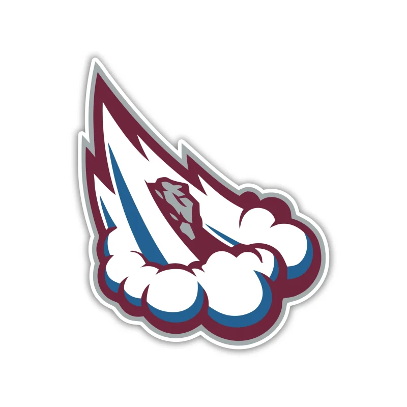 Colorado Avalanche - Cloud - Full Color Vinyl Sticker - Custom Size