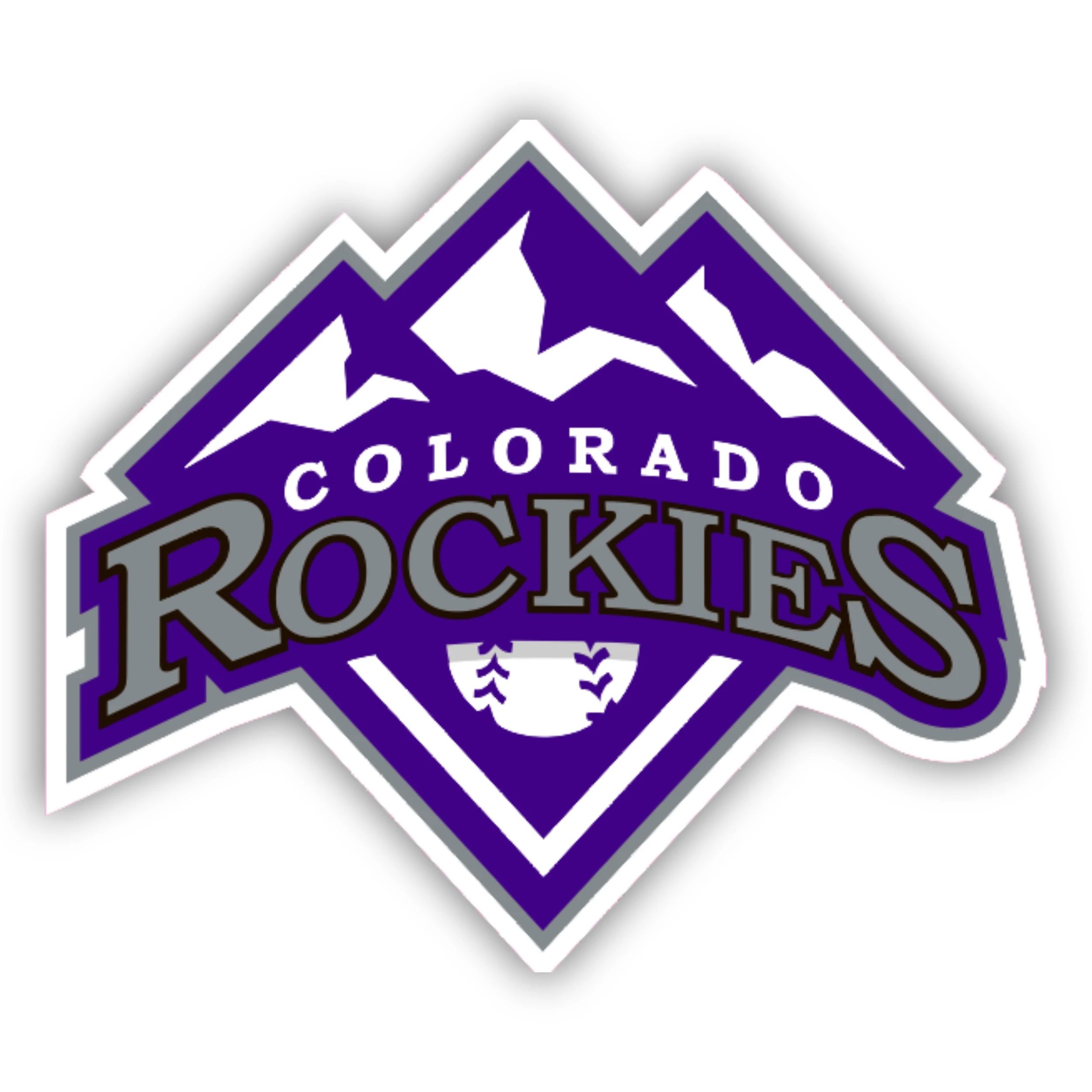Colorado Rockies - Mountain Plate - Iron On DTF Transfer - Custom Size