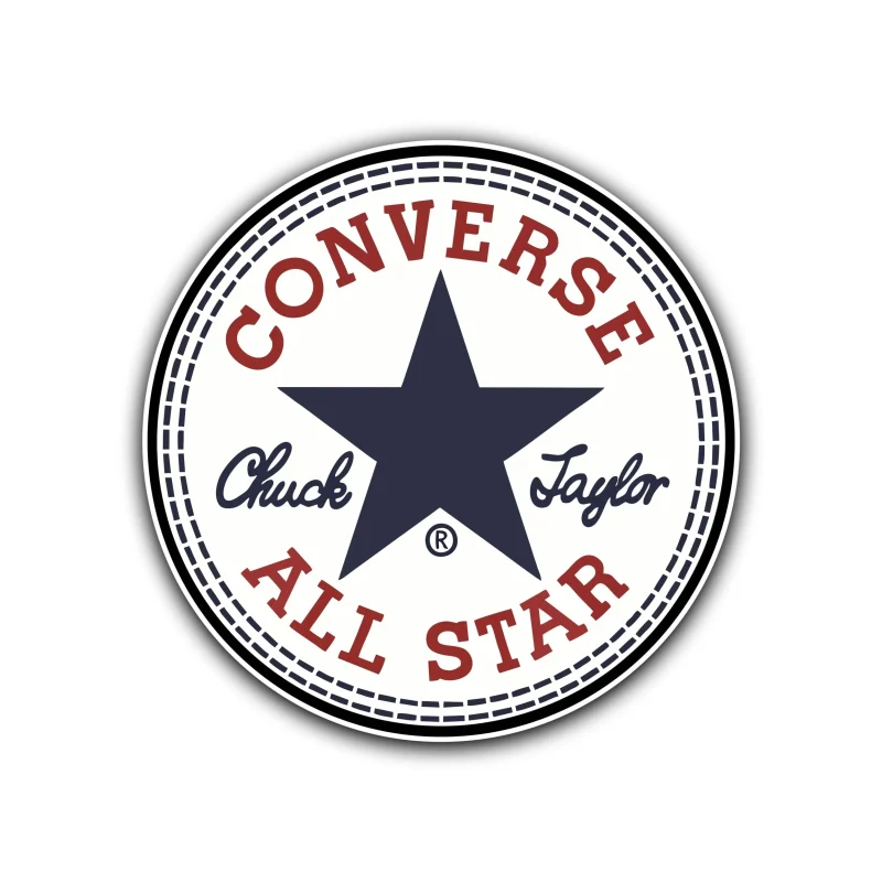 Converse Full Color Vinyl Decal - Custom Size