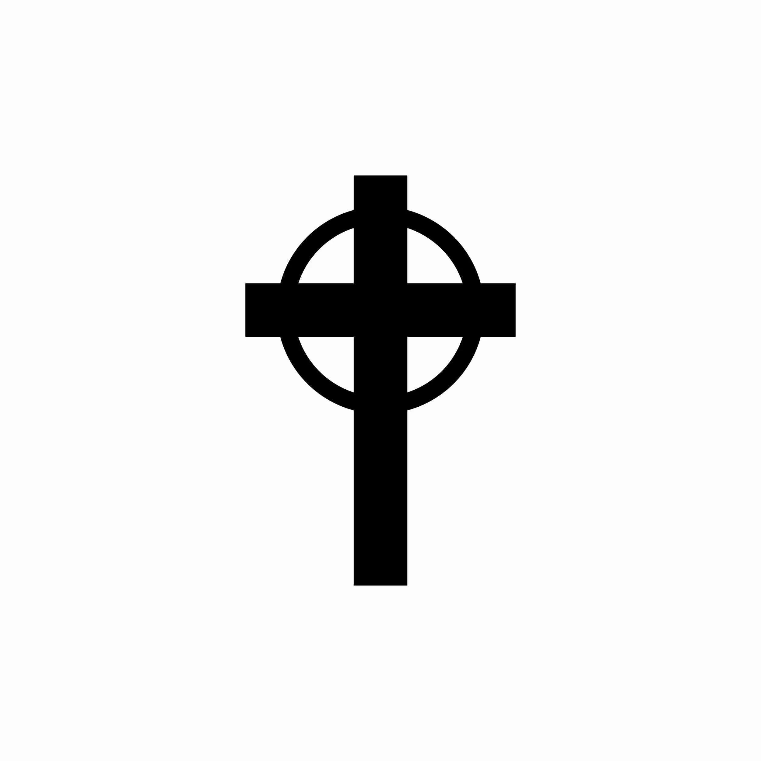 Cross - Vinyl Decal - Custom Size