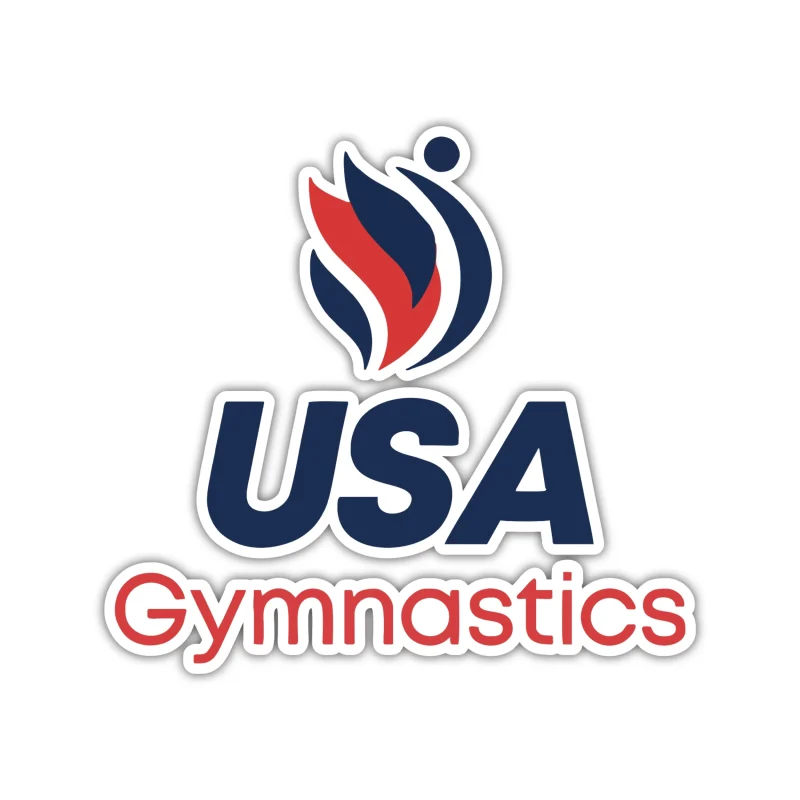 Custom for Lori - USA Gymnastics - Full Color Vinyl Decal - Custom Size