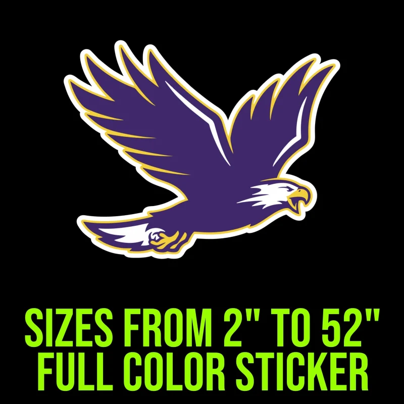 Custom for Patrick-Flying Eagle- Full Color Vinyl Decal