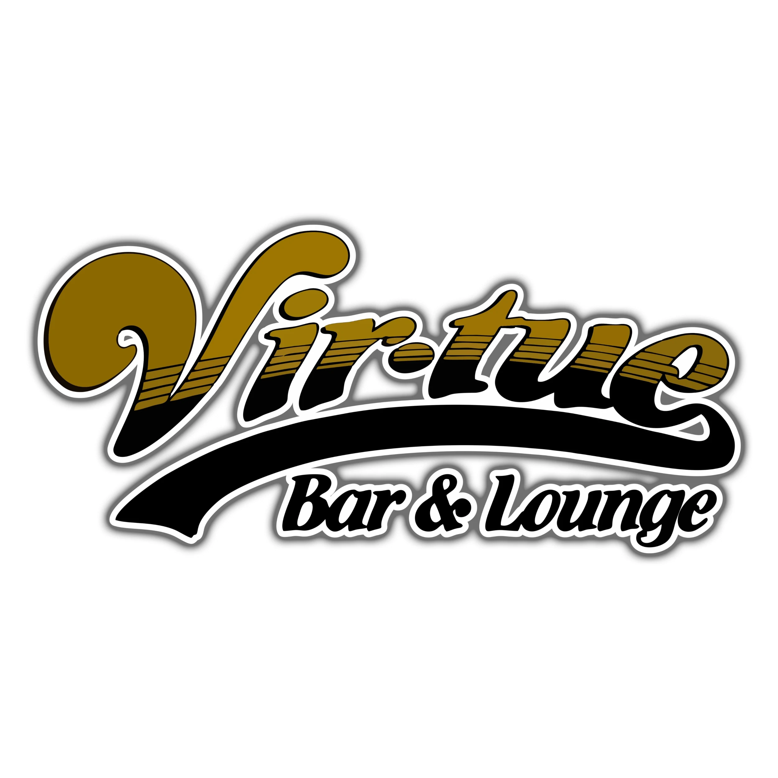 Custom for Timothy- Virtue Bar & Lounge - Full Color Vinyl Sticker - Custom Size
